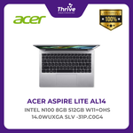Load image into Gallery viewer, ACER ASPIRE LITE AL14 INTEL N100 8GB 512GB W11+OHS 14.0WUXGA SLV -31P.C0G4