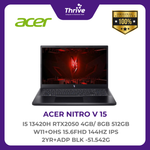 Load image into Gallery viewer, ACER NITRO V 15 I5 13420H RTX2050 4GB/ 8GB 512GB W11+OHS 15.6FHD 144HZ IPS 2YR+ADP BLK -51.542G
