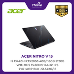 Load image into Gallery viewer, ACER NITRO V 15 I5 13420H RTX2050 4GB/ 16GB 512GB W11+OHS 15.6FHD 144HZ IPS 2YR+ADP BLK -51.542G/16
