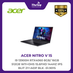 Load image into Gallery viewer, ACER NITRO V 15 I9 13900H RTX4060 8GB/ 16GB 512GB W11+OHS 15.6FHD 144HZ IPS BLIT 2Y+ADP BLK -51.901S
