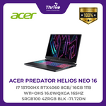 Load image into Gallery viewer, ACER PREDATOR HELIOS NEO 16 I7 13700HX RTX4060 8GB/ 16GB 1TB W11+OHS 16.0WQXGA 165HZ SRGB100 4ZRGB BLK -71.72DN
