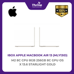Load image into Gallery viewer, IBOX APPLE MACBOOK AIR 13 M2 8C CPU 8GB 256GB 8C GPU OS X 13.6 STARLIGHT GOLD -MLY13ID
