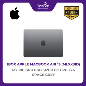 IBOX APPLE MACBOOK AIR 13 M2 10C GPU 8GB 512GB 8C CPU 13.6 SPACE GREY -MLXX3ID