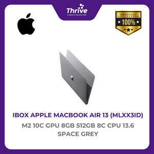 IBOX APPLE MACBOOK AIR 13 M2 10C GPU 8GB 512GB 8C CPU 13.6 SPACE GREY -MLXX3ID