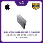 Load image into Gallery viewer, IBOX APPLE MACBOOK AIR 13 M2 8C CPU 8GB 512GB 10C GPU OS X 13.3 SILVER
