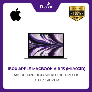IBOX APPLE MACBOOK AIR 13 M2 8C CPU 8GB 512GB 10C GPU OS X 13.3 SILVER