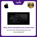 Load image into Gallery viewer, IBOX APPLE MACBOOK AIR 13 M3 10C GPU 16GB 512GB 8C CPU 13.0 MIDNIGHT -MXCV3ID
