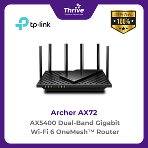 AX5400 Dual-Band Gigabit Wi-Fi 6 OneMesh™ Router - Archer AX72