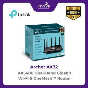 AX5400 Dual-Band Gigabit Wi-Fi 6 OneMesh™ Router - Archer AX72