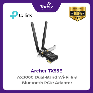 AX3000 Dual-Band Wi-Fi 6 & Bluetooth PCIe Adapter - Archer TX55E