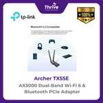 Load image into Gallery viewer, AX3000 Dual-Band Wi-Fi 6 &amp; Bluetooth PCIe Adapter - Archer TX55E
