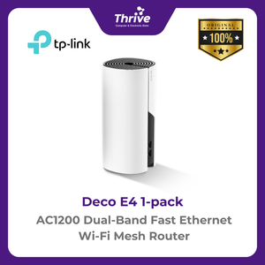 AC1200 Dual-Band Fast Ethernet Wi-Fi Mesh Router - Deco E4 1-pack