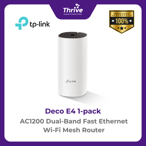 AC1200 Dual-Band Fast Ethernet Wi-Fi Mesh Router - Deco E4 1-pack