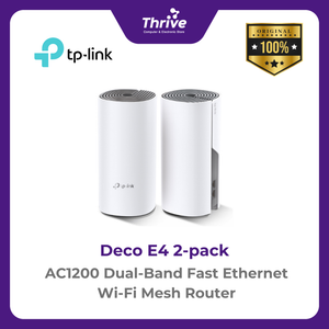 AC1200 Dual-Band Fast Ethernet Wi-Fi Mesh Router - Deco E4 2-pack