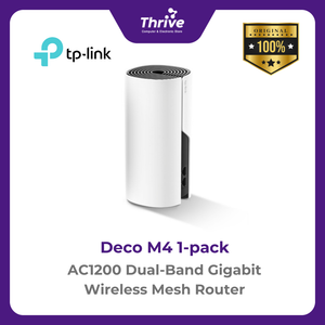 AC1200 Dual-Band Gigabit Wireless Mesh Router - Deco M4 1-pack