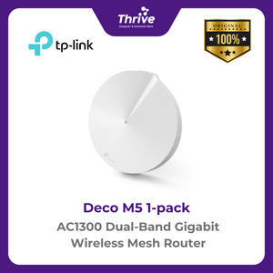 AC1300 Dual-Band Gigabit Wireless Mesh Router - Deco M5 1-pack