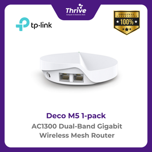 AC1300 Dual-Band Gigabit Wireless Mesh Router - Deco M5 1-pack