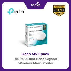 AC1300 Dual-Band Gigabit Wireless Mesh Router - Deco M5 1-pack