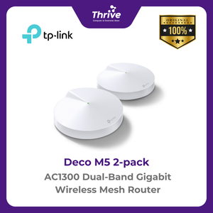 AC1300 Dual-Band Gigabit Wireless Mesh Router - Deco M5 2-pack