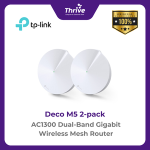 AC1300 Dual-Band Gigabit Wireless Mesh Router - Deco M5 2-pack