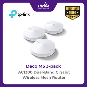 AC1300 Dual-Band Gigabit Wireless Mesh Router - Deco M5 3-pack