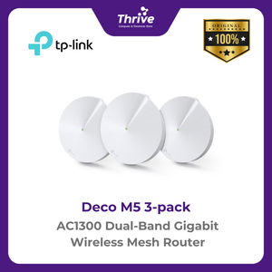 AC1300 Dual-Band Gigabit Wireless Mesh Router - Deco M5 3-pack