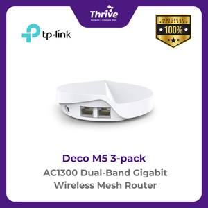 AC1300 Dual-Band Gigabit Wireless Mesh Router - Deco M5 3-pack