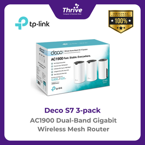 AC1900 Dual-Band Gigabit Wireless Mesh Router - Deco S7 3-pack