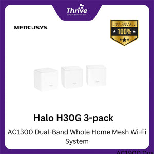 Halo H30G 3-pack AC1300 Dual-Band Whole Home Mesh Wi-Fi System