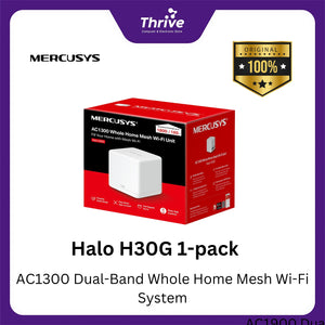 Halo H30G 1-pack AC1300 Dual-Band Whole Home Mesh Wi-Fi System