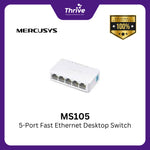 Load image into Gallery viewer, MS105 5-Port Fast Ethernet Desktop Switch
