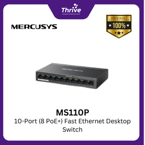 MS110P 10-Port (8 PoE+) Fast Ethernet Desktop Switch