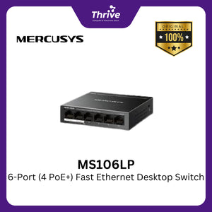 MS106LP 6-Port (4 PoE+) Fast Ethernet Desktop Switch