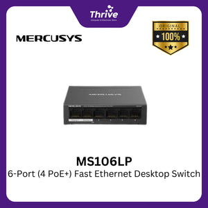 MS106LP 6-Port (4 PoE+) Fast Ethernet Desktop Switch