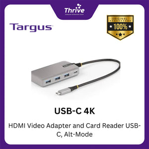 USB-C 4K HDMI Video Adapter and Card Reader USB-C, Alt-Mode