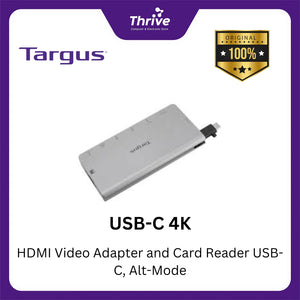 USB-C 4K HDMI Video Adapter and Card Reader USB-C, Alt-Mode