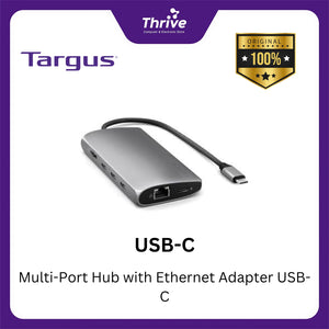 USB-C Multi-Port Hub with Ethernet Adapter USB-C