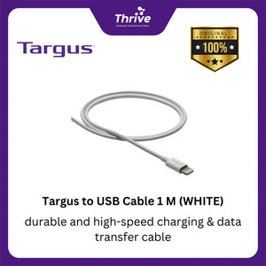 Targus to USB Cable 1 M (WHITE)