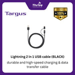 Load image into Gallery viewer, Targus 2 in 1 USB Cable - Black
