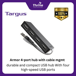 Armor 4-port hub with cable mgmt