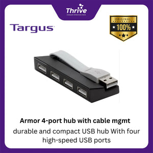 Armor 4-port hub with cable mgmt