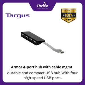 Armor 4-port hub with cable mgmt