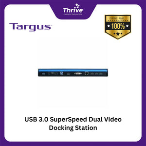 USB 3.0 SuperSpeed Dual Video Docking Station