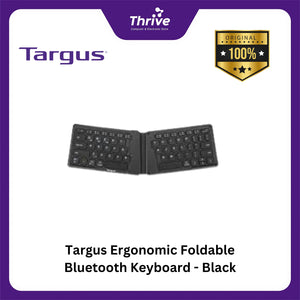 Targus Ergonomic Foldable Bluetooth Keyboard - Black