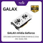 Load image into Gallery viewer, GALAX nVidia Geforce GTX 1660 SUPER 6GB DDR6 EX White (1-Click OC)- DUAL FAN
