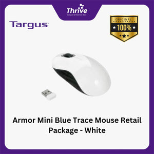 Armor Mini Blue Trace Mouse Retail Package - White