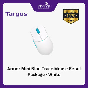 Armor Mini Blue Trace Mouse Retail Package - White