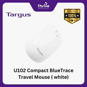 U102 Compact Blue Trace Travel Mouse ( white)