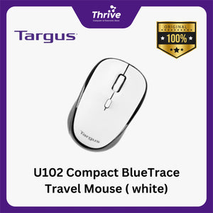 U102 Compact Blue Trace Travel Mouse ( white)