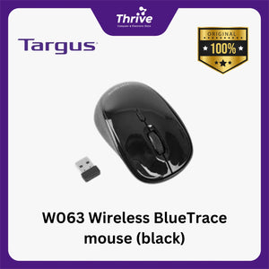 W063 Wireless Blue Trace mouse (black)